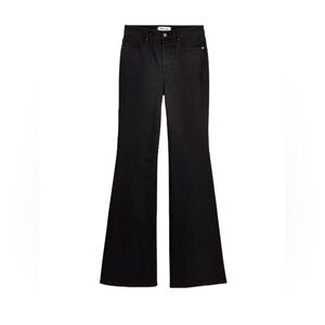 Madewell Skinny Flare Jeans in Black Frost Wash